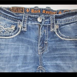 Men’s Buckle Rock Revival Boot Cut Jeans